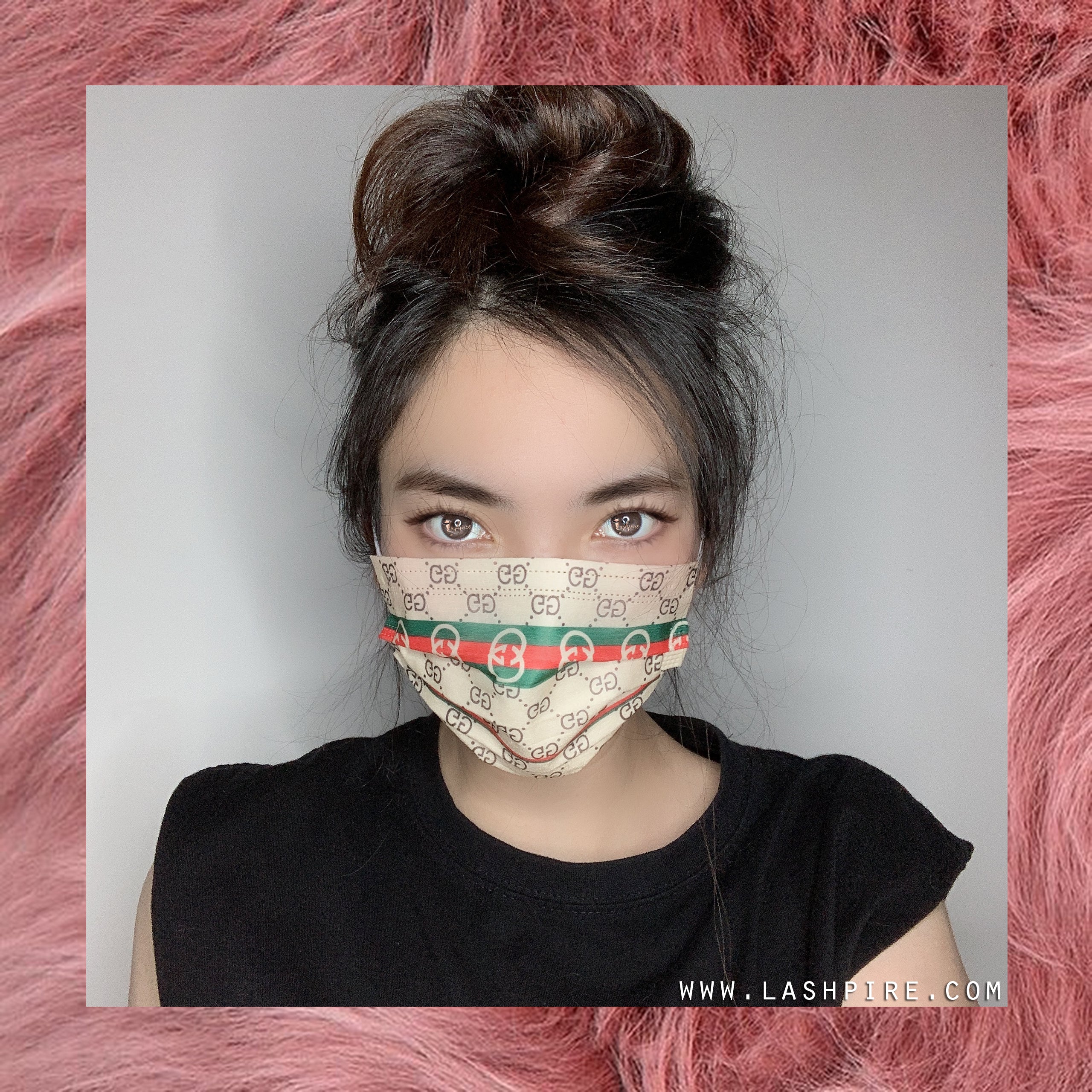 Gucci GG Unique Luxury Designer 3-Ply Non-woven Protective Face Mask - Lashpire