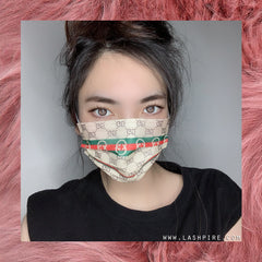 Gucci GG Unique Luxury Designer 3-Ply Non-woven Protective Face Mask - Lashpire