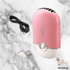 Handheld Electronic Fan - Baby Pink - Lashpire