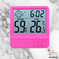 Humidity Temperature Meter Hygrometer - Hot Pink - Lashpire