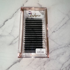 C CURL 0.07mm MIX LENGTH YY Premade Volume Lash Tray - Lashpire
