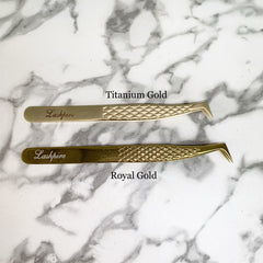 LASHPIRE® Diamond Volume Tweezers (Gold) - Lashpire