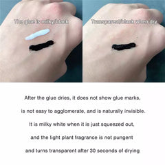 6pcs/set Professional False Eyelash Glue Lash Glue Waterproof False Eyelashes Makeup Glue Adhesive Lash Lift Curl Cosmetics (Dark Black)