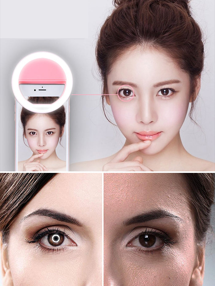 Phone LED Selfie Ring Light - Pink - Lashpire