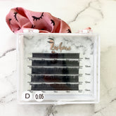 LASHPIRE® CAPSULE COLLECTION D CURL 0.05mm MIX LENGTH Mini Lash Tray