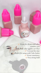 Eyelash Extensions Clear Sensitive Glue - LASHPIRE® Pink Dreams Label