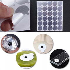 Round Aluminium Foil Sticker Glue Holder For Eyelash Extensions