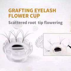 Glue Holder Blooming Flower-Shaped Easy-Fan Glue Cup - Lashpire