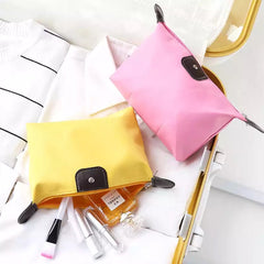 Pink Waterproof Makeup Skincare Cosmetic Pouch Toiletries Travel Storage Organizer Bag Purse