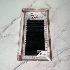 C CURL 0.07mm MIXED LENGTH Easy Fan Fast-fanning Lash Tray