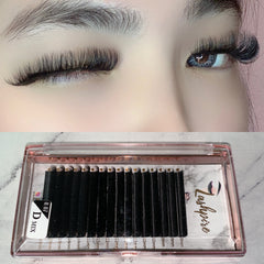 D CURL 0.07mm MIXED LENGTH Easy Fan Fast-fanning Lash Tray