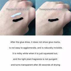 6pcs/set Professional False Eyelash Glue Lash Glue Waterproof False Eyelashes Makeup Glue Adhesive Lash Lift Curl Cosmetics (Clear White)