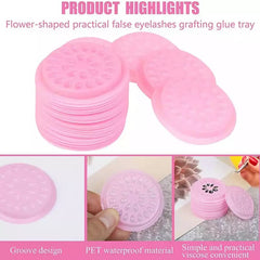 Pink 26 Holes Flower Glue Pallet Tray - Lashpire