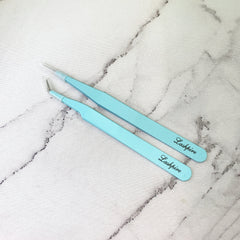 MARKDOWNS - 2pcs/set Tiffany Blue Tweezers Set (Pastel Lovin Collection)
