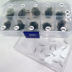 8D Promade Handmade Loose Volume Fans MIX LENGTH Pre-made Loose Fans