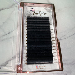 C CURL 0.07mm MIXED LENGTH Easy Fan Fast-fanning Lash Tray