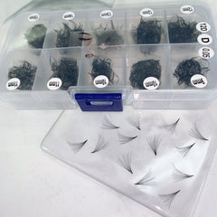 12D Promade Handmade Loose Volume Fans MIX LENGTH Pre-made Loose Fans