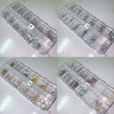 12-columns 3D Nail Deco Nail Art Nail Charm Phone Charms Rhinestone Diamond Glitter Gems Jewelry Rhinestone Crystals Color Glitter Powder Nail Decal Manicure Pedicure 3D nail art design UV Gel Polish Nail Decoration Nail Supplies