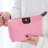 Pink Waterproof Makeup Skincare Cosmetic Pouch Toiletries Travel Storage Organizer Bag Purse