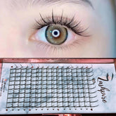 D CURL 0.07mm MIX LENGTH 14-15-16mm Premade Fan Spikes