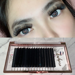 C CURL 0.07mm MIXED LENGTH Easy Fan Fast-fanning Lash Tray