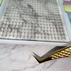 LASHPIRE® 5D Premade Fans XL Tray 0.07mm MIX LENGTH Pro-made Ready made 5D Premade Volume Fans Lash Tray