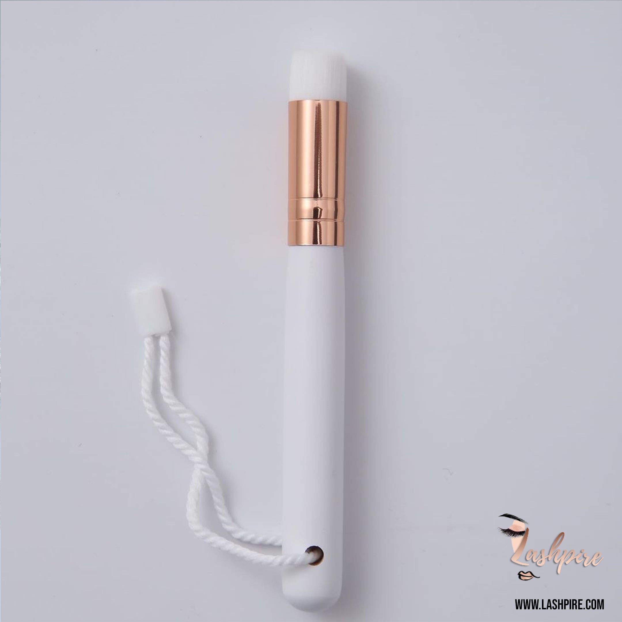 Lash Foam Cleanser Cleaning Brush with handle (White) - Lashpire