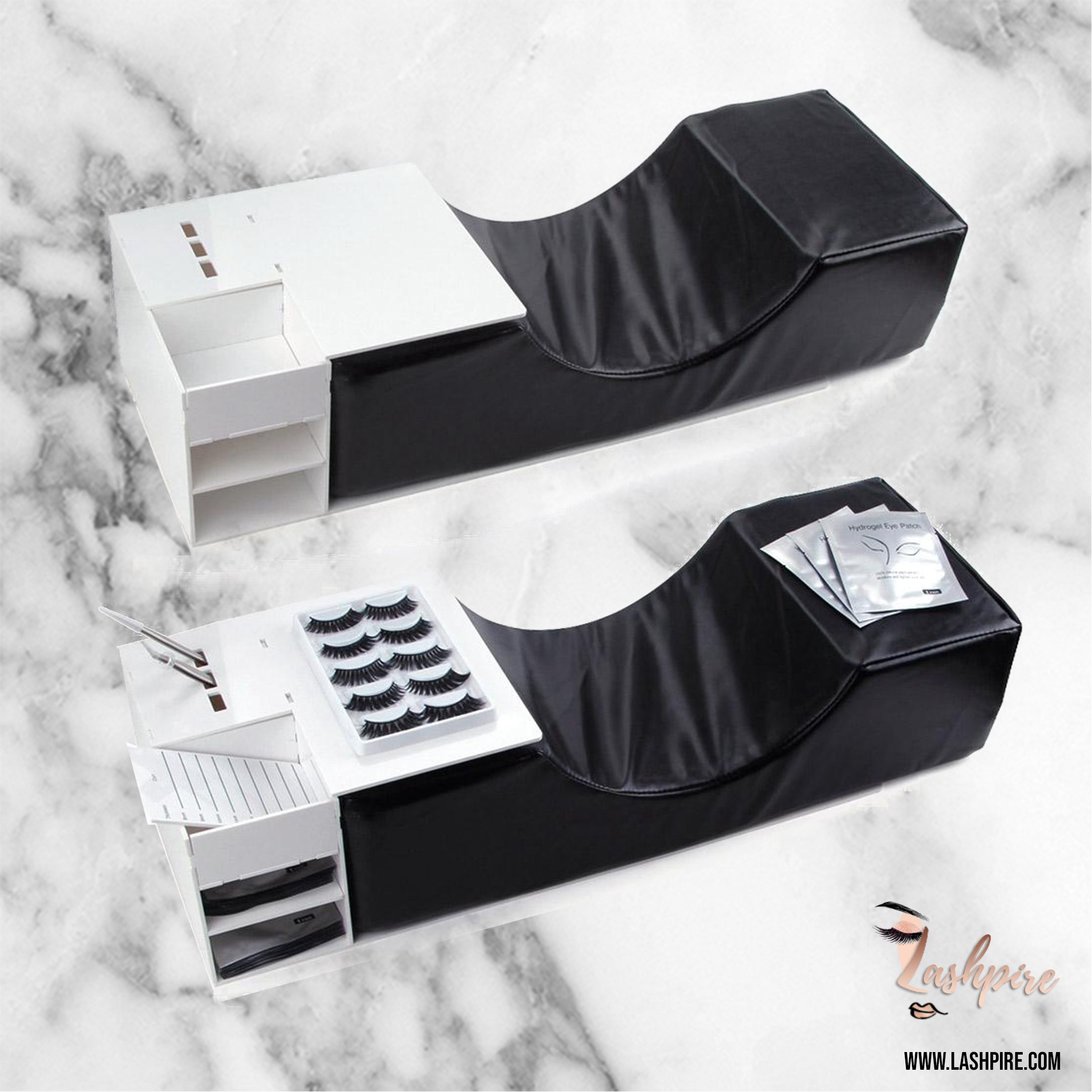 Lash Pillow Shelf Tools Organizer (White) - Lashpire