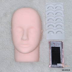 LASHPIRE® Mannequin Head Training Lash Bundle Kit - Lashpire