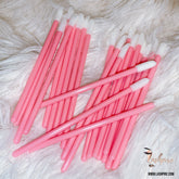 Pink Lint-free Foam Applicator Eyelash Cleaner Lip Brush - 50 pcs - Lashpire