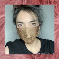 LV Luxury Designer 3-Ply Non-woven Protective Face Mask - Lashpire