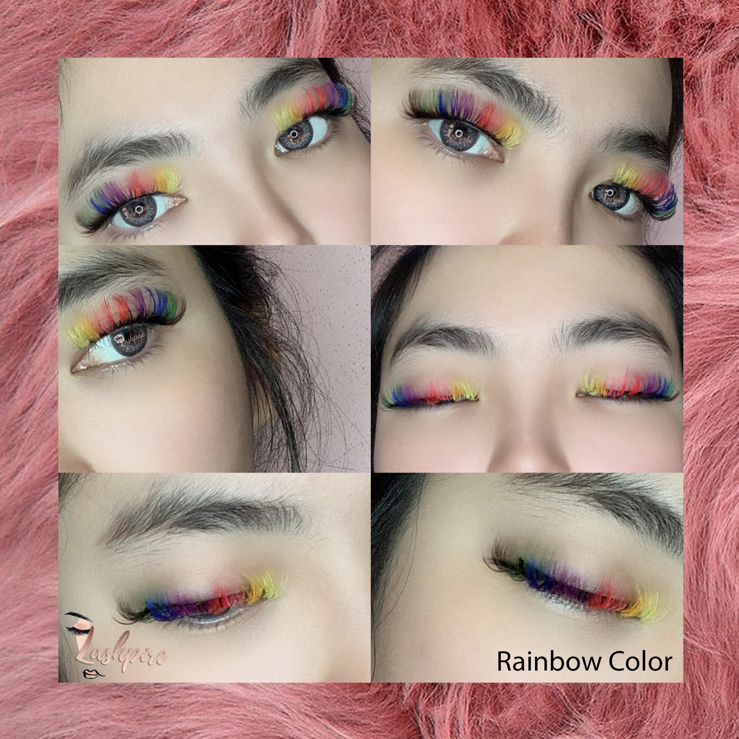 LASHPIRE® Custom Handmade Strip Lashes | Rainbow Volume - Lashpire