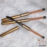 Gold Reusable Rhinestone Mascara Spoolie Eyelash Wand Applicator Brush - Lashpire