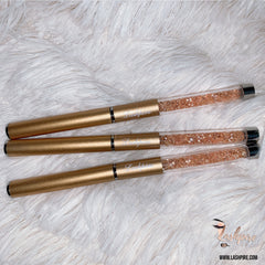 Gold Reusable Rhinestone Mascara Spoolie Eyelash Wand Applicator Brush - Lashpire