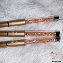 Gold Reusable Rhinestone Mascara Spoolie Eyelash Wand Applicator Brush - Lashpire