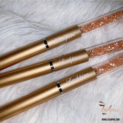 Gold Reusable Rhinestone Mascara Spoolie Eyelash Wand Applicator Brush - Lashpire