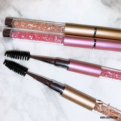 2pc/Set Reusable Rhinestone Mascara Spoolie Eyelash Wand Applicator Brush - Lashpire