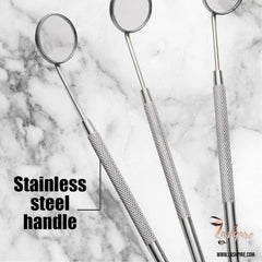 Stainless Steel Standard Handheld Lash Dental Mirror - Lashpire