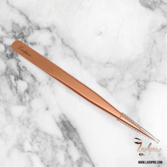 Straight Tweezers (Rose Gold) - Lashpire