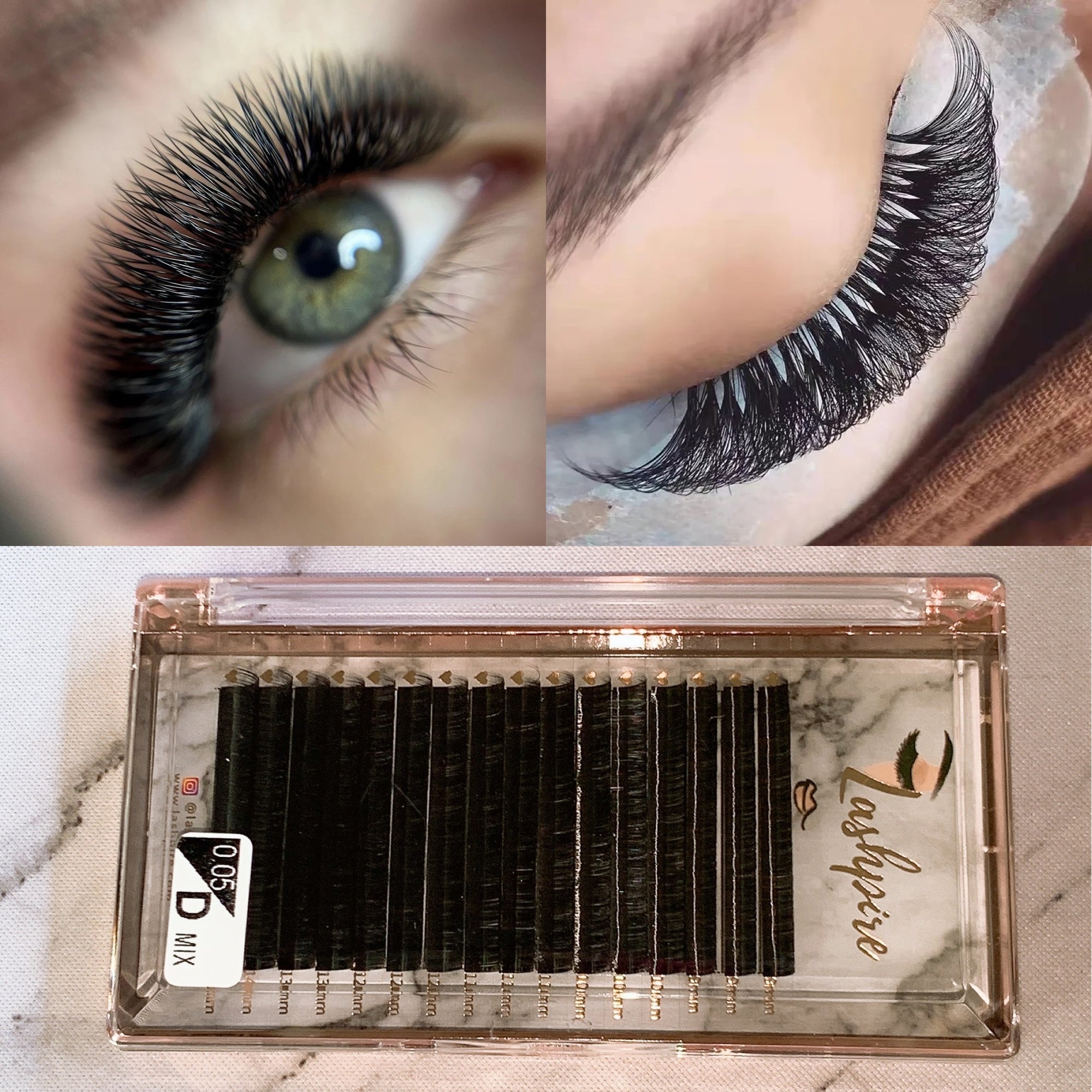 D CURL 0.05mm MIX LENGTH Lash Tray