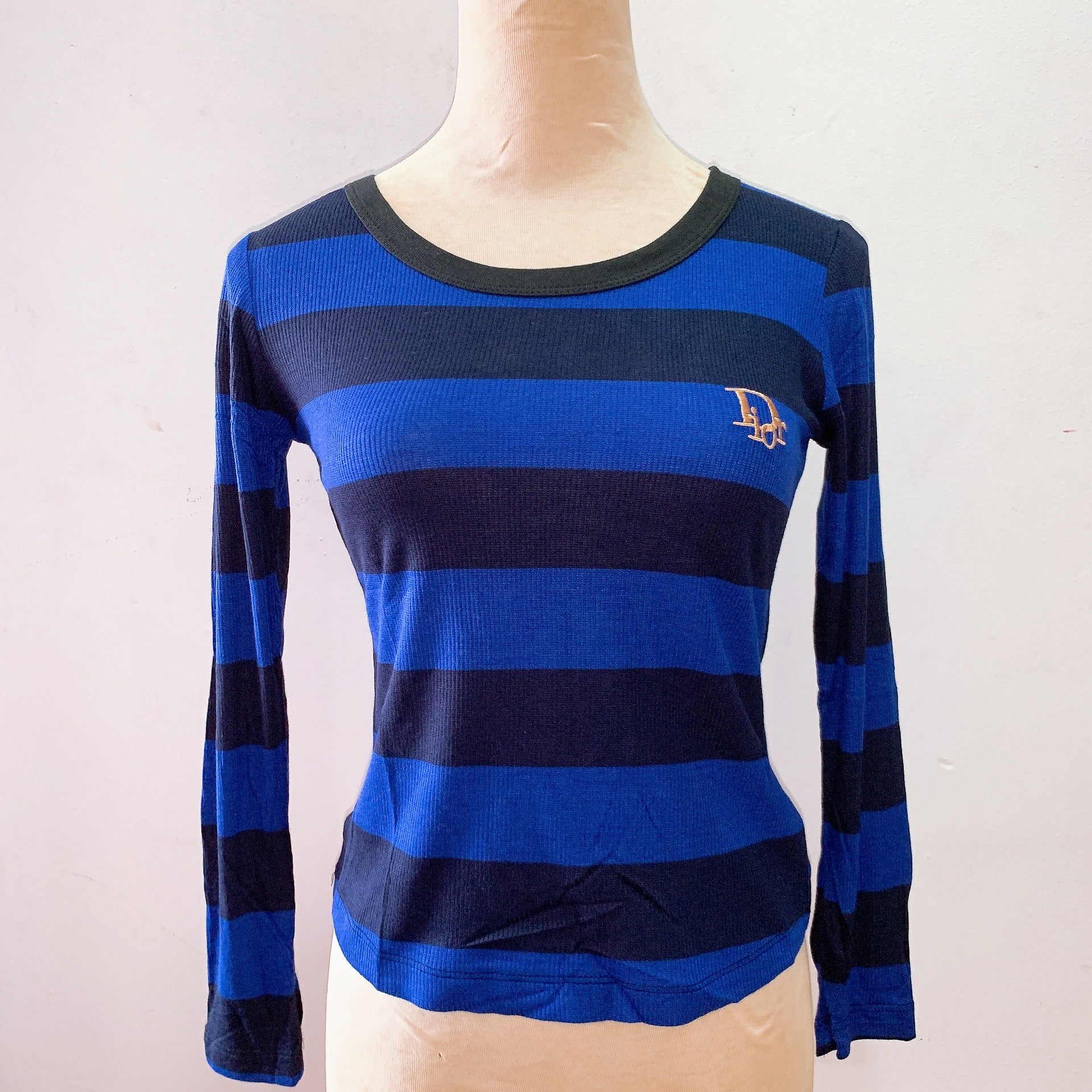 (BRAND NEW) Blue Stripped Long Sleeve Top