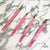 (MARKDOWNS) Pink Fiber Tip Eyelash Extension Tweezers (Pink Vision Collection)
