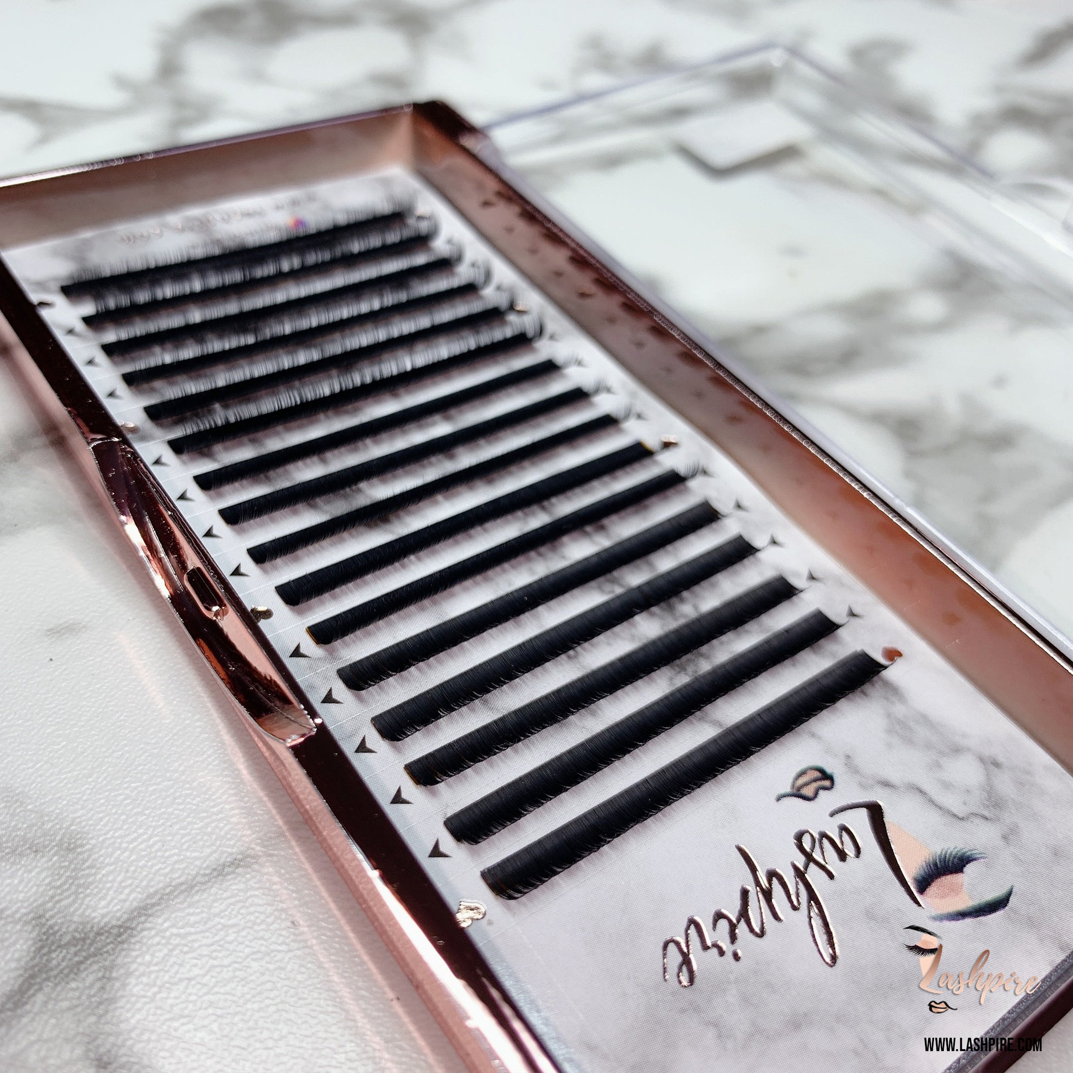 C CURL 0.07mm MIX LENGTH Lower Bottom Lash Tray - Lashpire