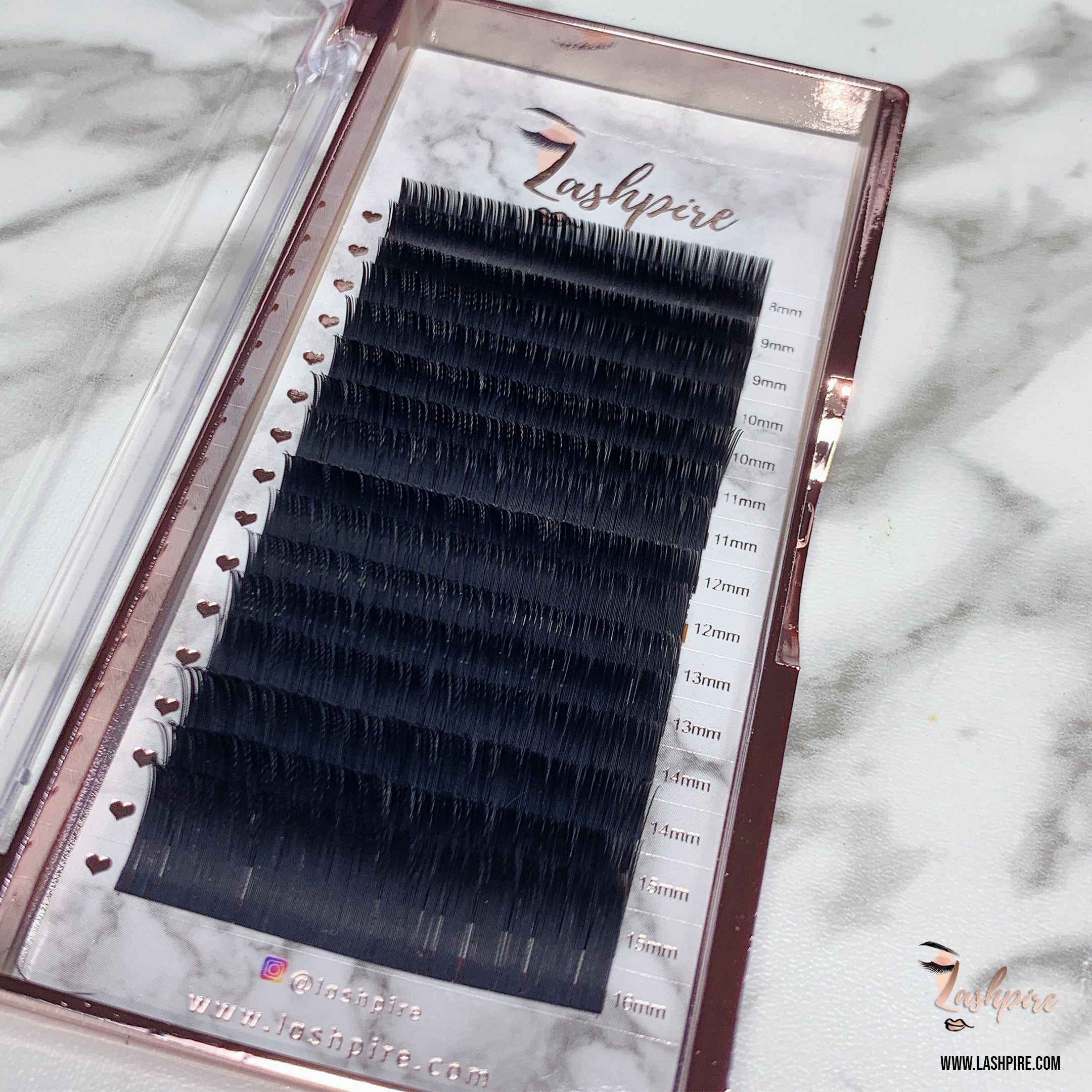 C CURL 0.15mm MIX LENGTH Lash Tray - Lashpire