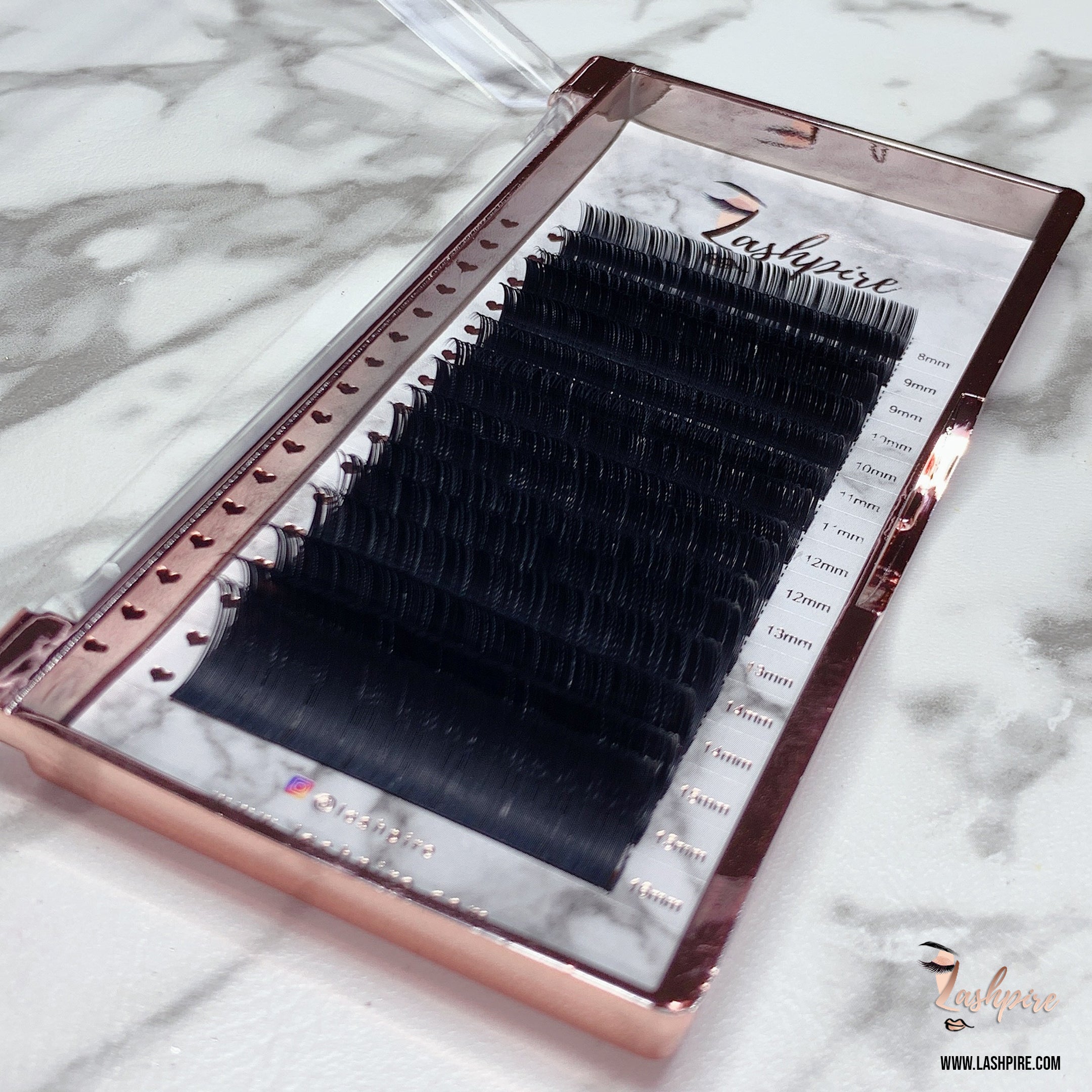 D CURL 0.15mm MIX LENGTH Lash Tray - Lashpire