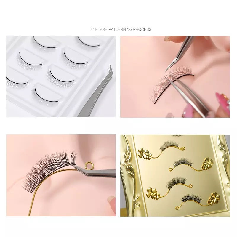 False Eyelashes Magnetic Display Frame Board with Stand - Gold - Lashpire