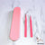 2pc/set Pink Tweezers with Hard Casing - Lashpire