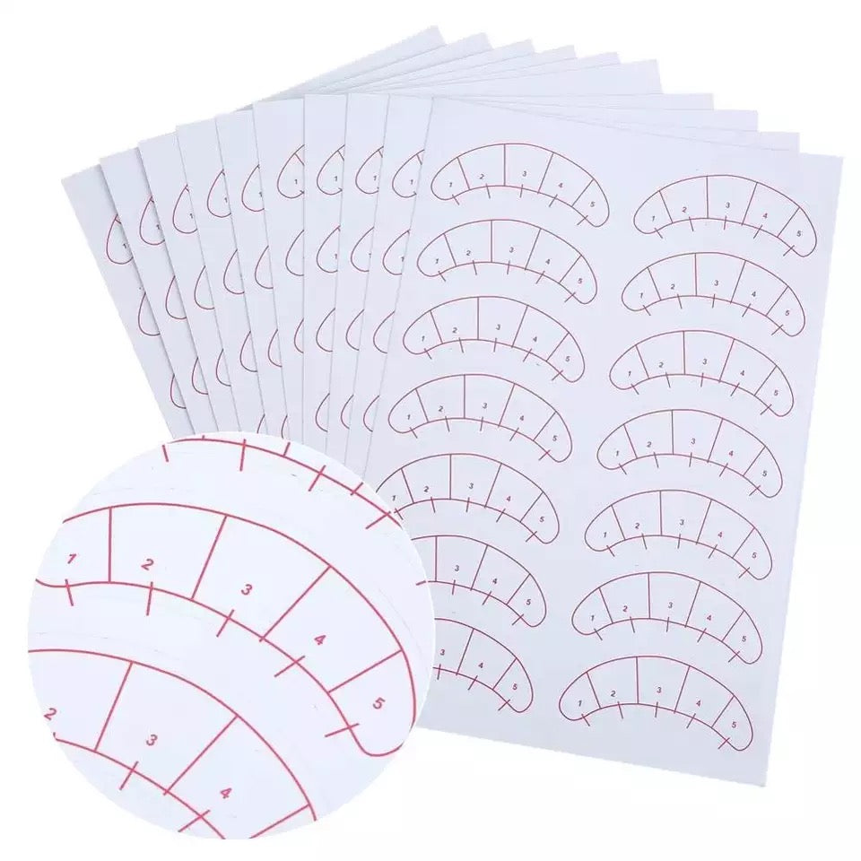 Under Eye Lash Mapping Stickers - 70 pairs - Lashpire