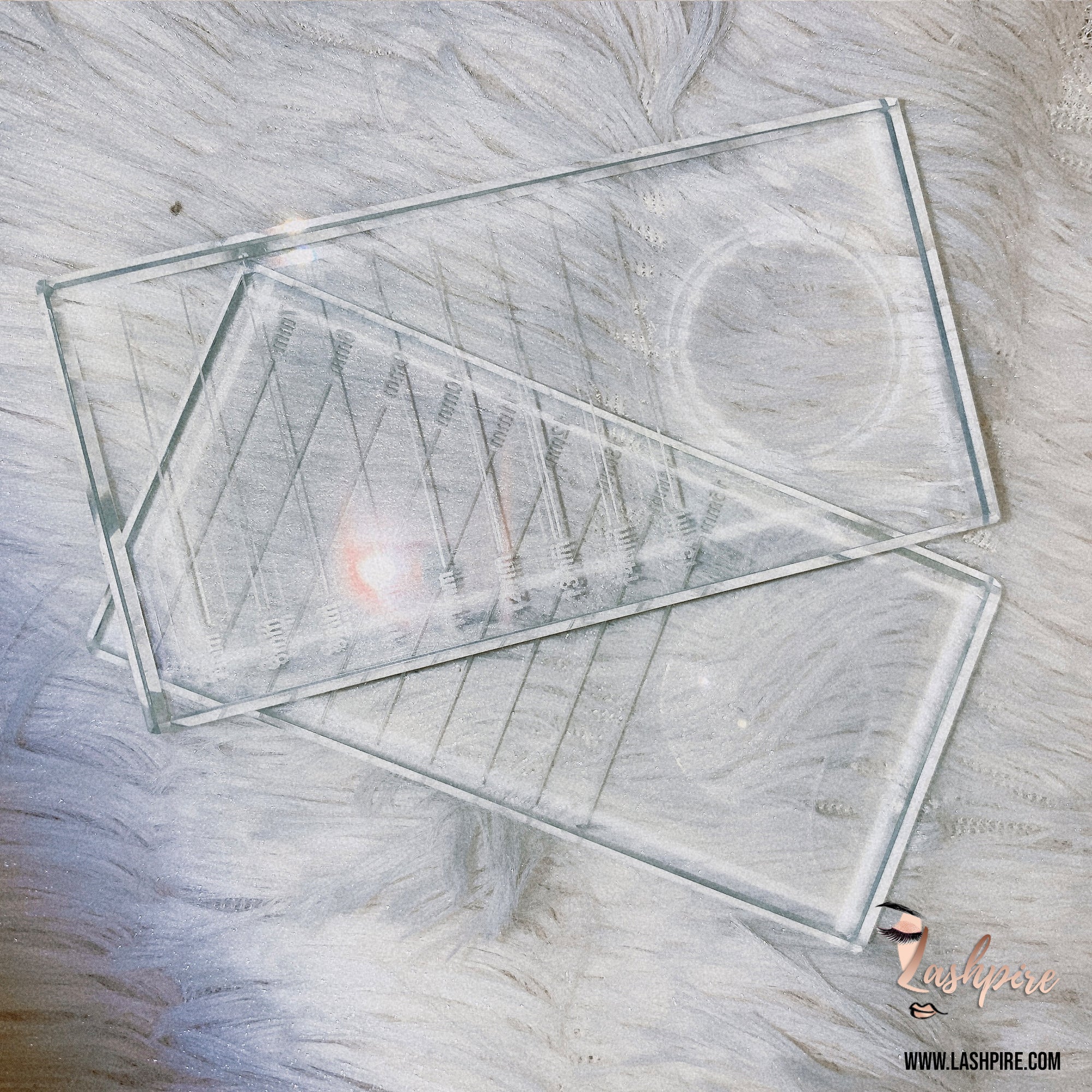 Crystal Glass Lash and Glue Pallet Holder Display - Lashpire