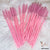 Solid Pink Eyelash Mascara Wands Spoolie Brush - 100 pcs - Lashpire